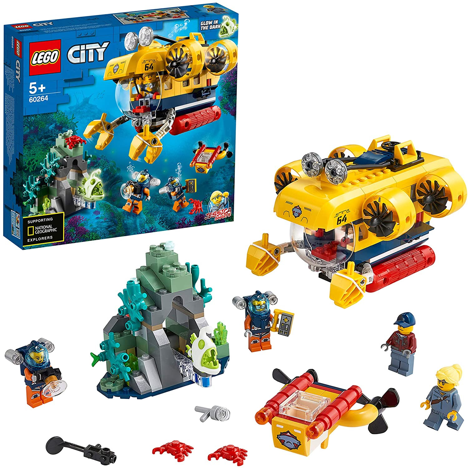 LEGO City Oceans Sottomarino da Esplorazione Oceanica, 60264