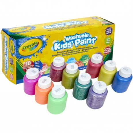 COLORE A TEMPERA LAVABILE EFFETTI SPECIALI SCAT. 10 PZ CRAYOLA