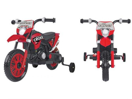 40520 MOTOCROSS B/O NO LICEN 6V 4AH ROSSO/VERDE