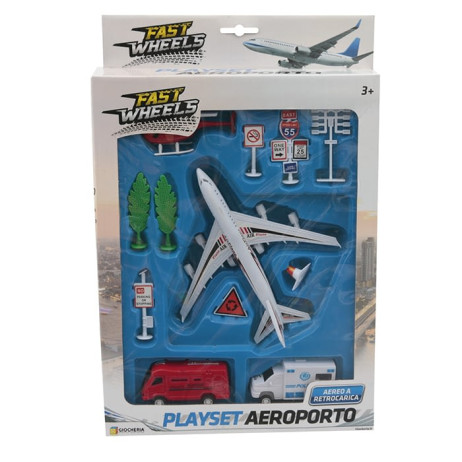 FAST WHEELS – Set Aeroporto Die Cast