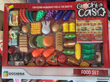 Giocheria GGI190412 Giochi di CASA - Set Food Gigante 80 Pezzi