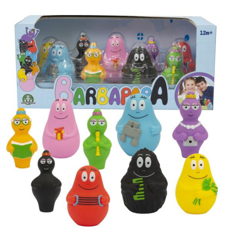 BAP07001 BARBAPAPA SET FAMIGLIA 9 PERS