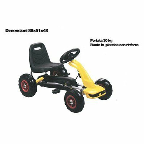 ODG 828 GO KART PEDALI GIALLO