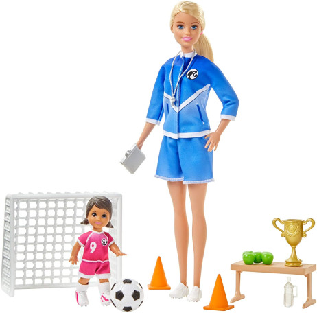 Barbie Playset Allenatrice di Calcio 