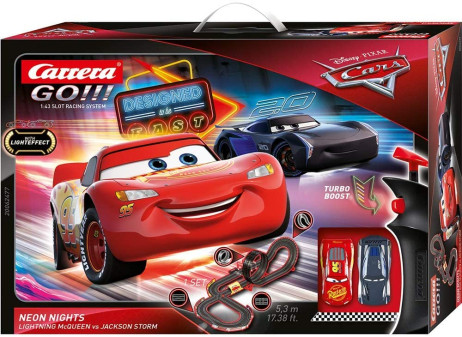 Carrera Toys GO!!! Disney Pixar Cars Neon Nights Set Pista da Scontro  20062477