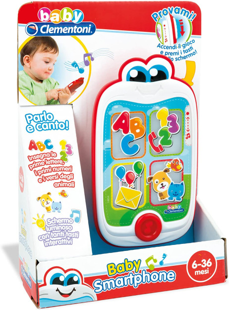 Clementoni- Baby Smartphone Giocattolo, Multicolore, 14854