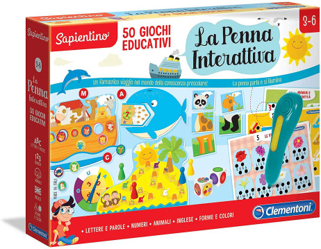 Clementoni Sapientino La Penna Interattiva 50 Giochi Educativi