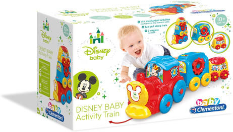 Clementoni Disney Baby Activity Train, 10+ Mesi, Multicolore, 17168