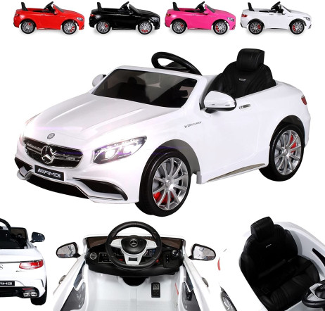 Auto ELETTRICA per Bambini Coupe' Mercedes Cabrio 12V LUCI MP3 + Telecomando