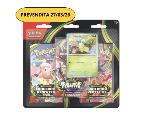 Pokemon Blister 3 Bustine Equilibrio Perfetto (IT)