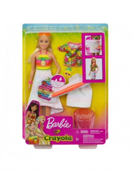 Barbie Bambola Crayola Rainbow fruit surprise
