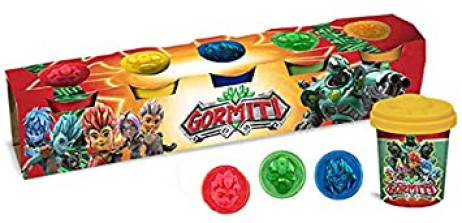 Gormiti Set 5 Vasetti Pasta da Modellare