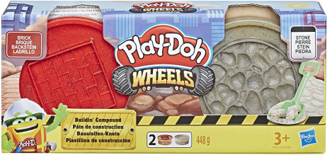 Play-Doh Wheels - Vasetti di Pasta Modellabile da Costruzione, Modelli Assortiti