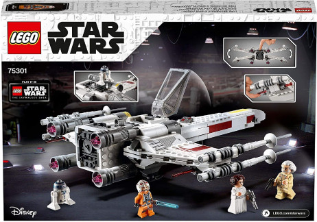 75301 LEGO Star Wars X-Wing Fighter di Luke Skywalker, R2-D2, 