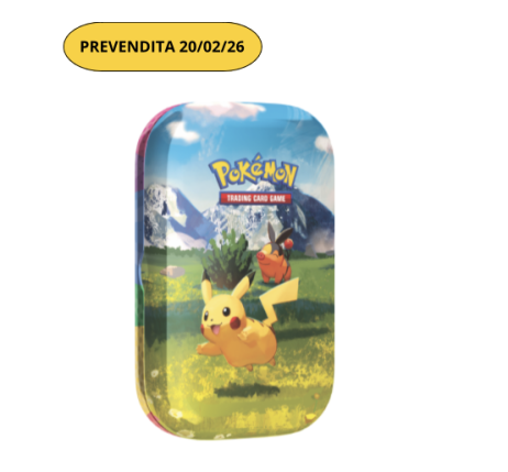 Pokemon Mini Tin Ascesa Eroica Pikachu e Tepig (IT) 