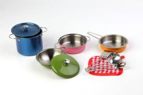 ODG282 SET CUCINA PENTOLE IN METALLO