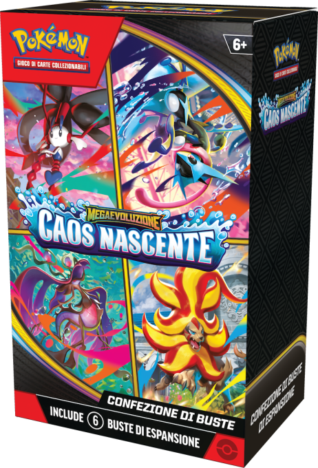 Pokemon - Bundle 6 Bustine Caos Nascnete Sigillato 