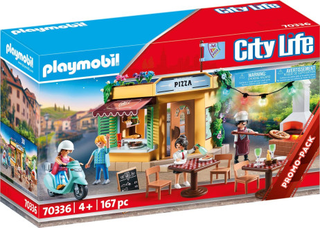 Playmobil City Life  - Pizzeria con Tavoli all'Aperto