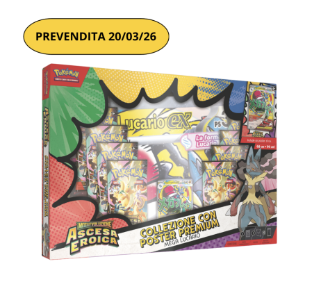 Pokémon Collezione con Poster Premium di Mega Lucario-ex