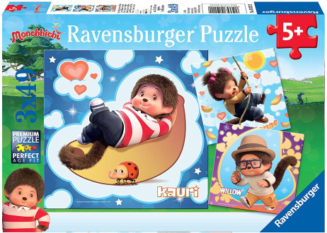 Monchhichi Puzzle 3 x 49 Pezzi