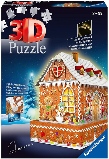 Gingerbread House Puzzle 3D