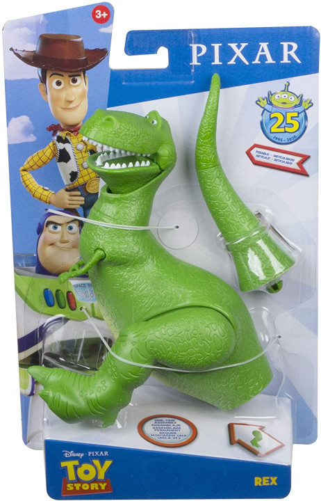 Disney Pixar Toy Story 4 Personaggio Rex Super Snodato, da Collezionare, Giocattolo per Bambini 3+ Anni, GFV32