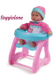 Bambola con Seggiolone e Accessori