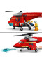 LEGO City Fire Elicottero di Soccorso Antincendio, Playset con Motocicletta e Minifigure di Pompiere e Pilota, 60281