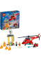 LEGO City Fire Elicottero di Soccorso Antincendio, Playset con Motocicletta e Minifigure di Pompiere e Pilota, 60281