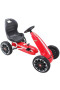 GO KART PER BAMBINI A PEDALI FRENO E FRIZIONE ABARTH ROSSO 