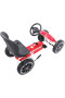 GO KART PER BAMBINI A PEDALI FRENO E FRIZIONE ABARTH ROSSO 