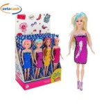 FASHION DOLL C/VESTITO PAILLETTES