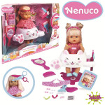 Famosa - Nenuco Parrucchiera Glitter, Bambola Educativa, 700015153