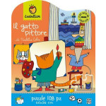 WONDER PUZZLE 108 pcs Il gatto pittore