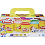 Hasbro Play Doh Confezione Super Color, 20 Vasetti Multicolore