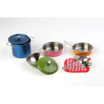 ODG282 SET CUCINA PENTOLE IN METALLO