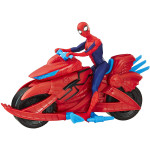 Spider-Man Personaggio con Veicolo Moto, Action Figure