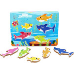 Pinkfong Baby Shark Puzzle a Incastro In Legno