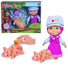 MASHA DOLL VETERINARIA CON PIG