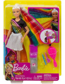 Barbie capelli arcobaleno