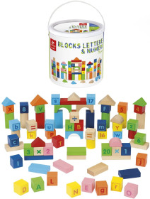 Dal Negro 53858 - Blocks Lettere & Numeri 75 Pezzi