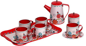 Set Thè Caffè Metallo Rosso