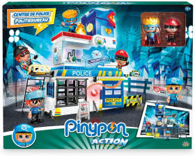 Giochi Preziosi Pinypon Action Stazione di Polizia con 2 Personaggi Mix&Match e Accessori
