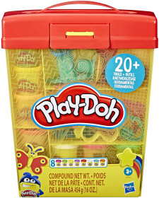 Play-Doh Secchiello Deluxe Playset con 8 vasetti 