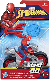 Marvel Spiderman - Modellino di veicolo Blast & Go Spider Man, B9994