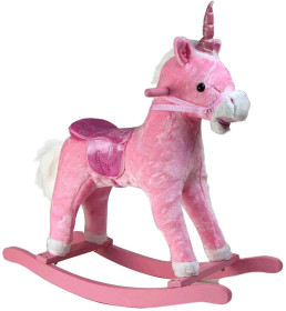 CAVALLO A DONDOLO ROSA