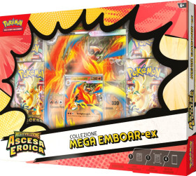 Pokemon Ex Box Ascesa Eroica Mega Emboar- Ex 