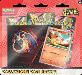 Pokemon Blister 3 Pacchetti Ascesa Erica Charmender 