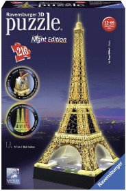 Tour Torre Eiffel Puzzle 3D con LED