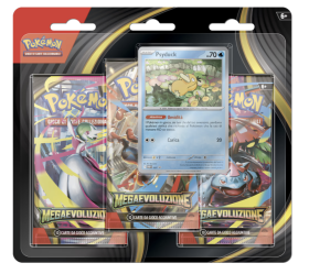  Blister Megaevoluzione 3 bustine +1 carta promozioale Psyduck (IT)